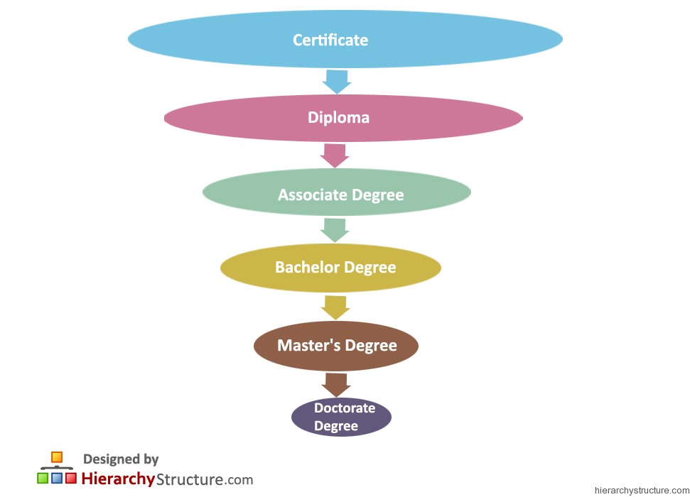Education Degree Hierarchy Education Degree Hierarchy