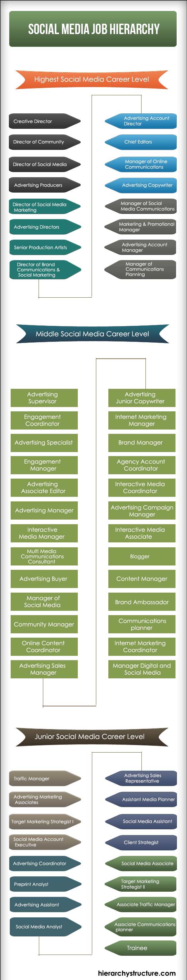 Social Media Job Hierarchy