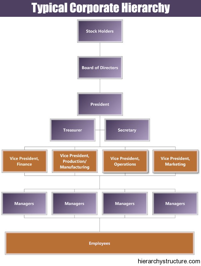 corporate hierarchy chart