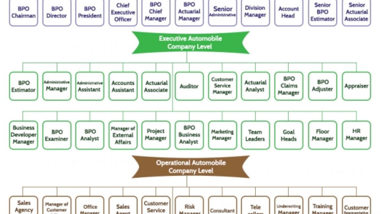 Organization Structure Chart Of Bpo Industry