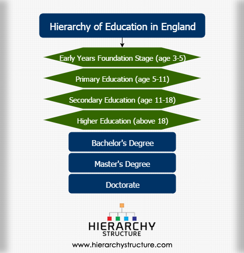 Hierarchy in Education. Stages of Education in great Britain. Stages of Education. Education Heirarchy.