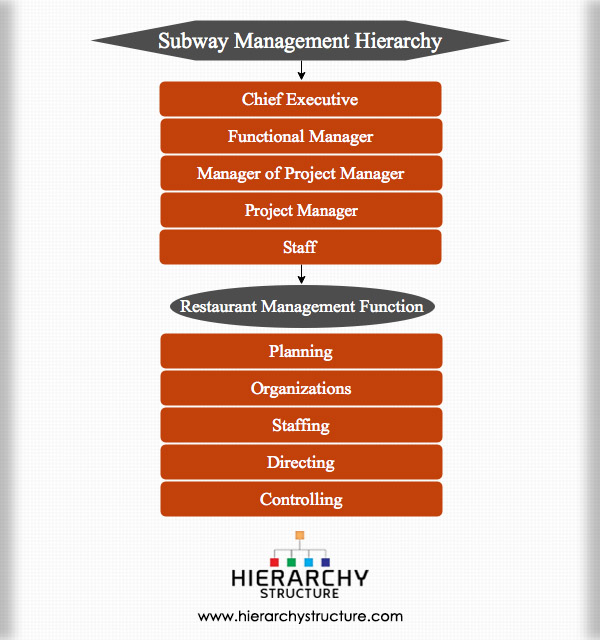 Subway Organizational Chart