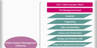 British Airways Organisational Chart