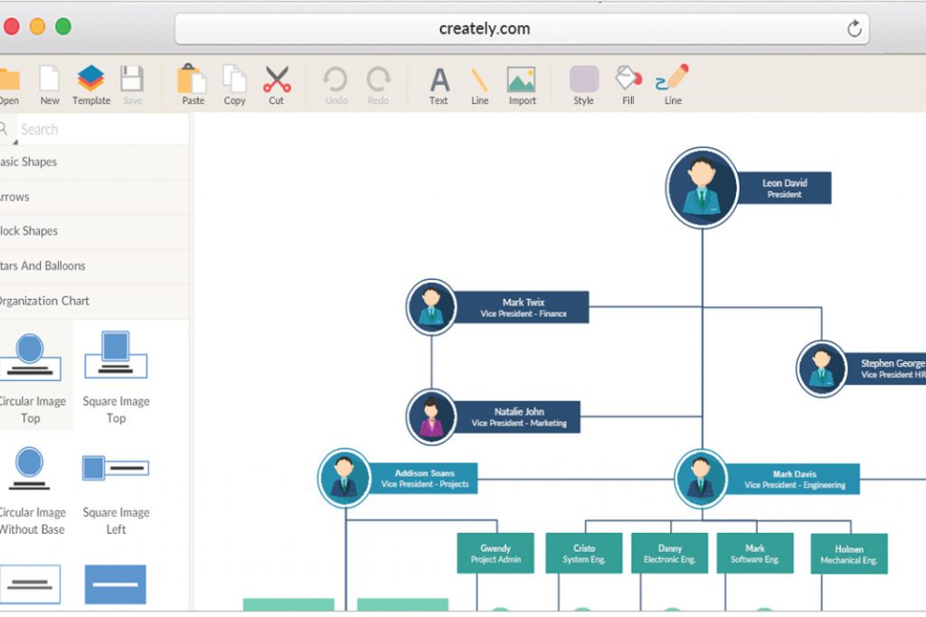 Have a Tight Schedule to Create an Organizational Chart Go Online